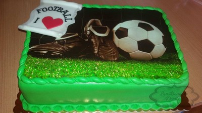 Fotbalový dort paní Jany